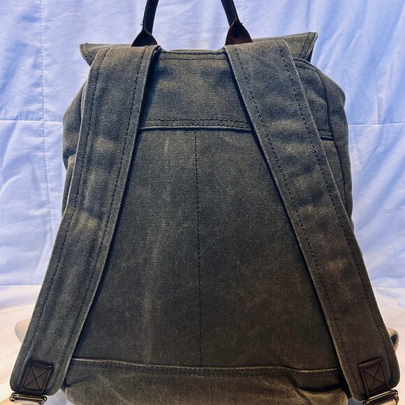 Everlane Original Modern Snap Backpack — Denim + Leather — Rare Early Version main image 5